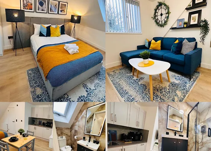 R1 - Luxury Self-Contained Studio Apartment Near Qe Hospital